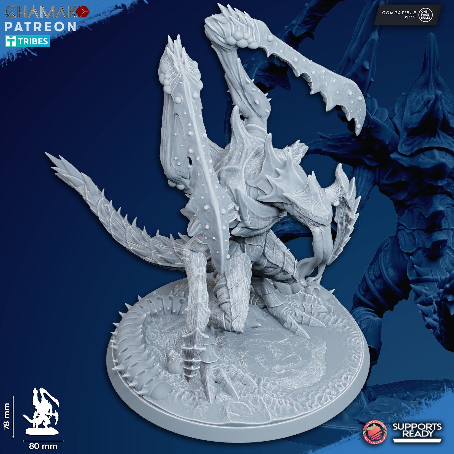 Silent Reaper | Shrouded Reaper | Ghamak Cosmic Devourer | Wargaming | Alien Swarm Proxies | Alien Hive | Xenomorph Grimdark Devourer |