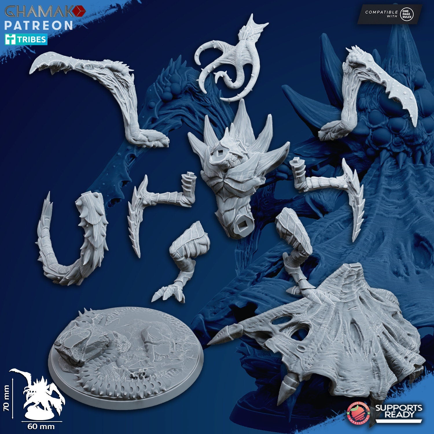 Silent Reaper | Shrouded Reaper | Ghamak Cosmic Devourer | Wargaming | Alien Swarm Proxies | Alien Hive | Xenomorph Grimdark Devourer |