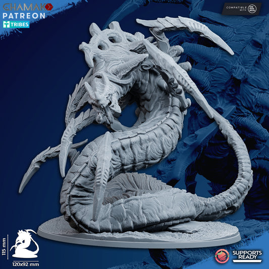 Tremor | Ghamak Cosmic Devourer | Wargaming | Alien Swarm Proxies | Alien Hive | Xenomorph Grimdark Devourer | Snake Alien Proxy