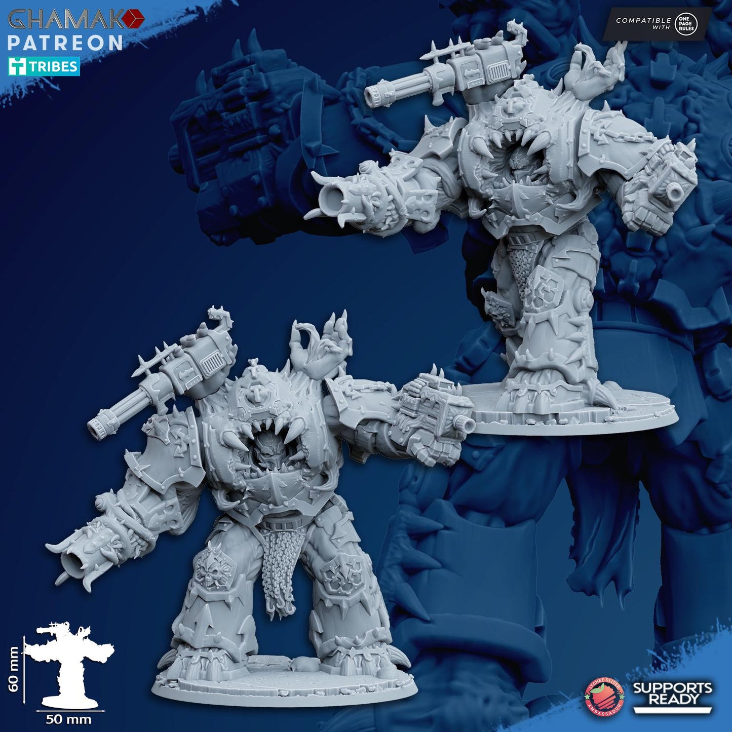 Possessed Eradicators | Ghamak | 3D Printed | 28mm | Wargaming | Chaos Army | warhammer | Heretic Terminator