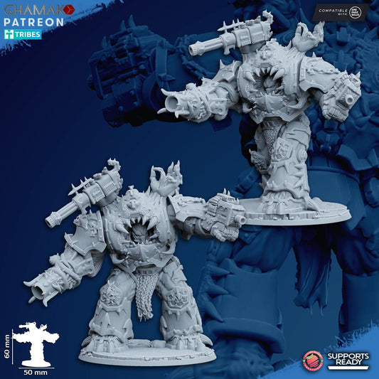Possessed Eradicators | Ghamak | 3D Printed | 28mm | Wargaming | Chaos Army | warhammer | Heretic Terminator