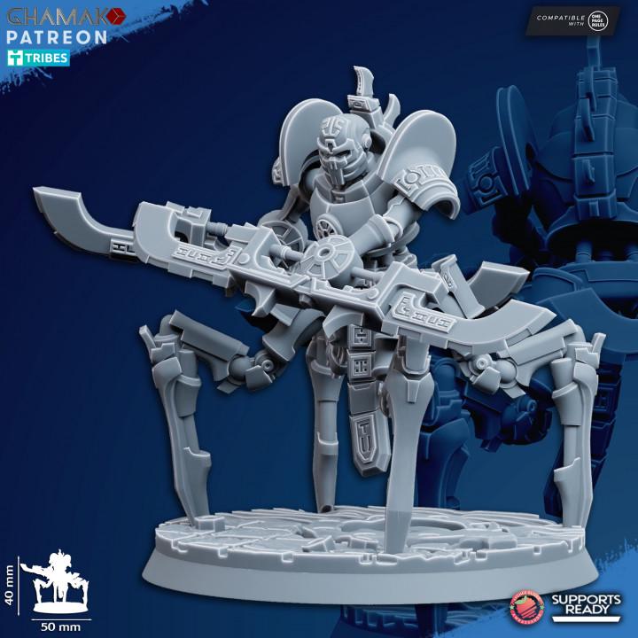 Set of 6 Undying Vanquishers | Ghamak | 3D Printed | Undying | Onepagerules | Wargaming | Robot legions | Undead robots