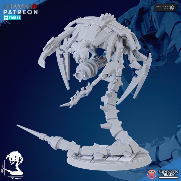 Set of 3 Undying Wraiths | Ghamak | 3D Printed | Undying | Onepagerules | Wargaming | Robot legions | Undead robots
