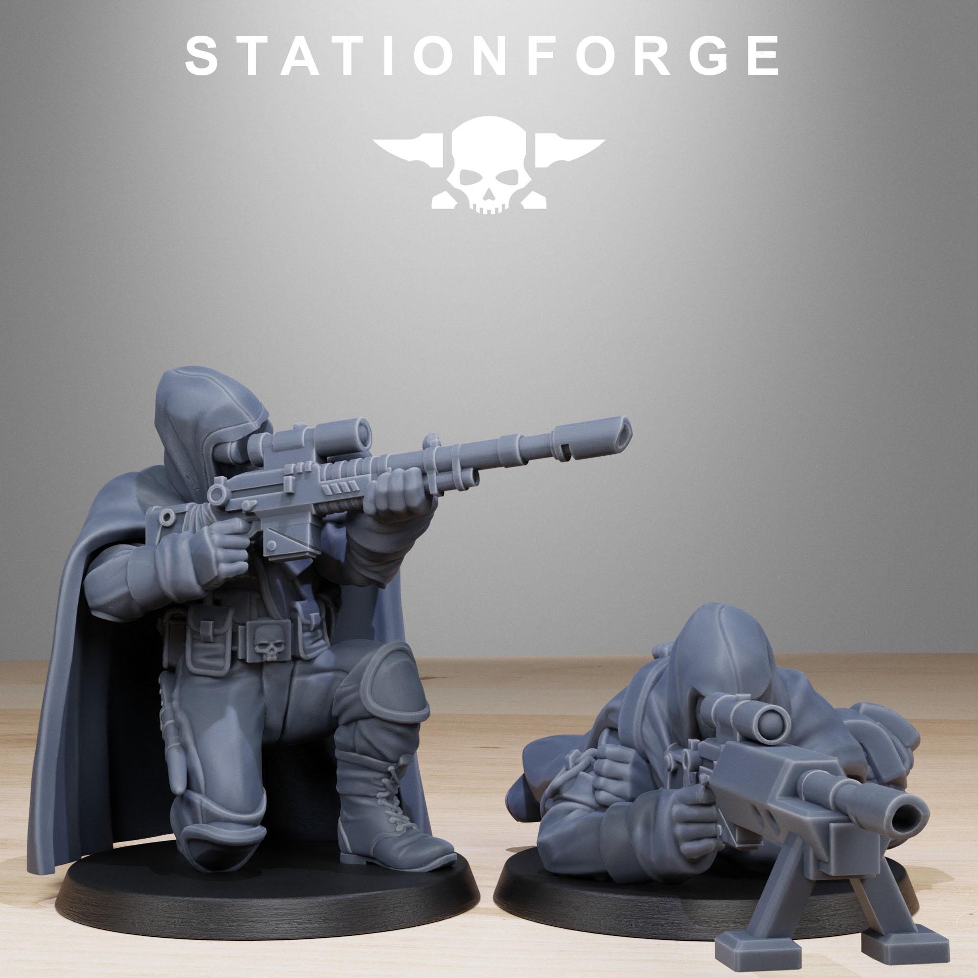 GrimGuard Snipers | Station Forge | Wargaming | Wargaming Miniatures | Grim Dark Future | Tabletop Sci-Fi Wargaming