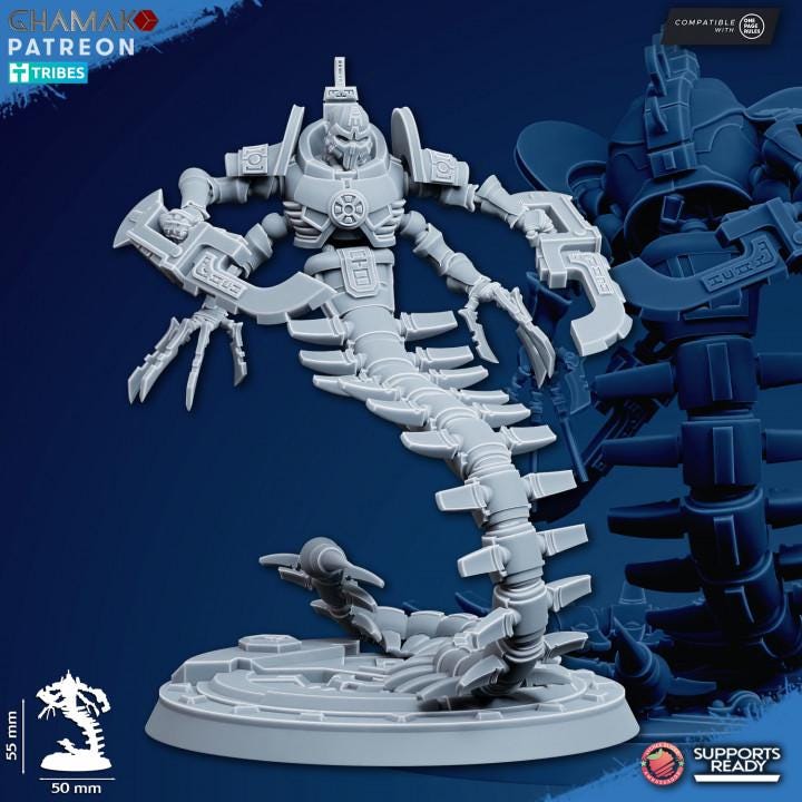 Set of 3 Undying Vault Wraiths | Ghamak | 3D Printed | Undying | Onepagerules | Wargaming | Robot legions | Undead robots