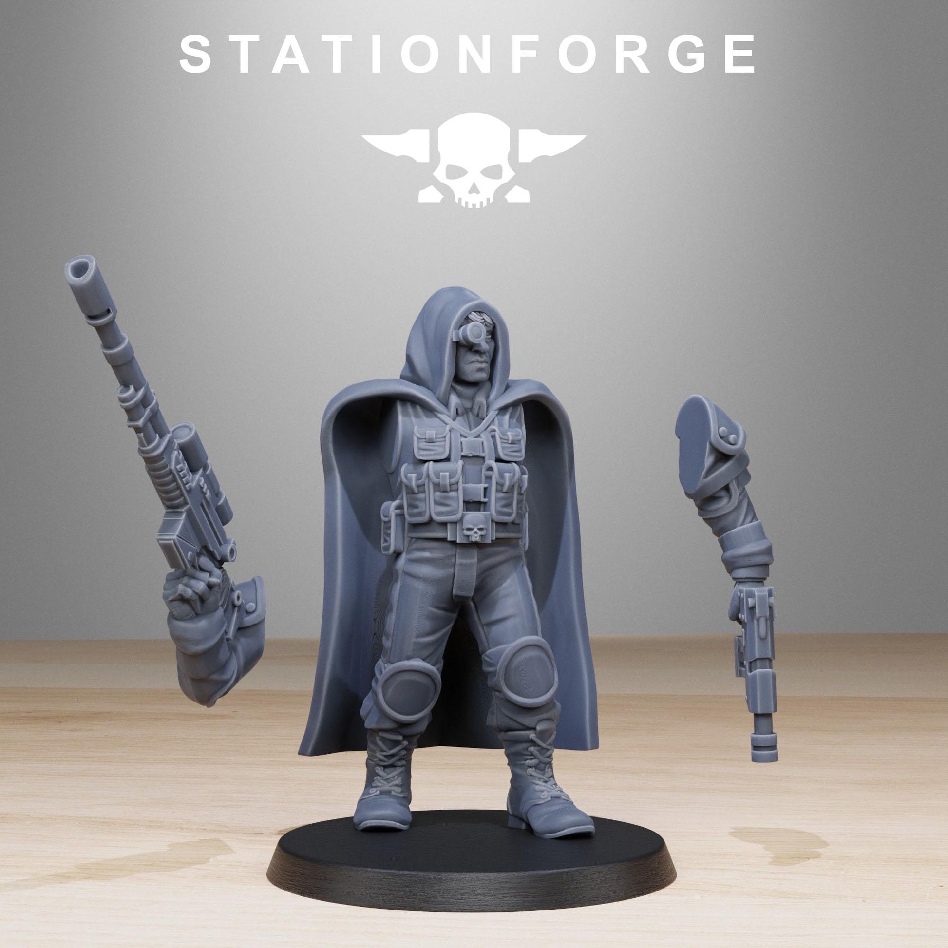 GrimGuard Snipers | Station Forge | Wargaming | Wargaming Miniatures | Grim Dark Future | Tabletop Sci-Fi Wargaming