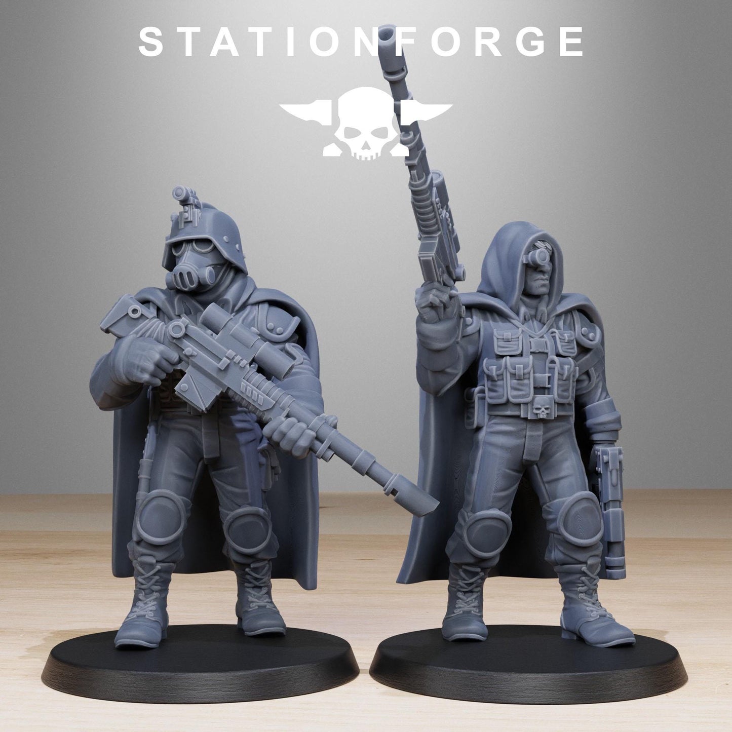 GrimGuard Snipers | Station Forge | Wargaming | Wargaming Miniatures | Grim Dark Future | Tabletop Sci-Fi Wargaming