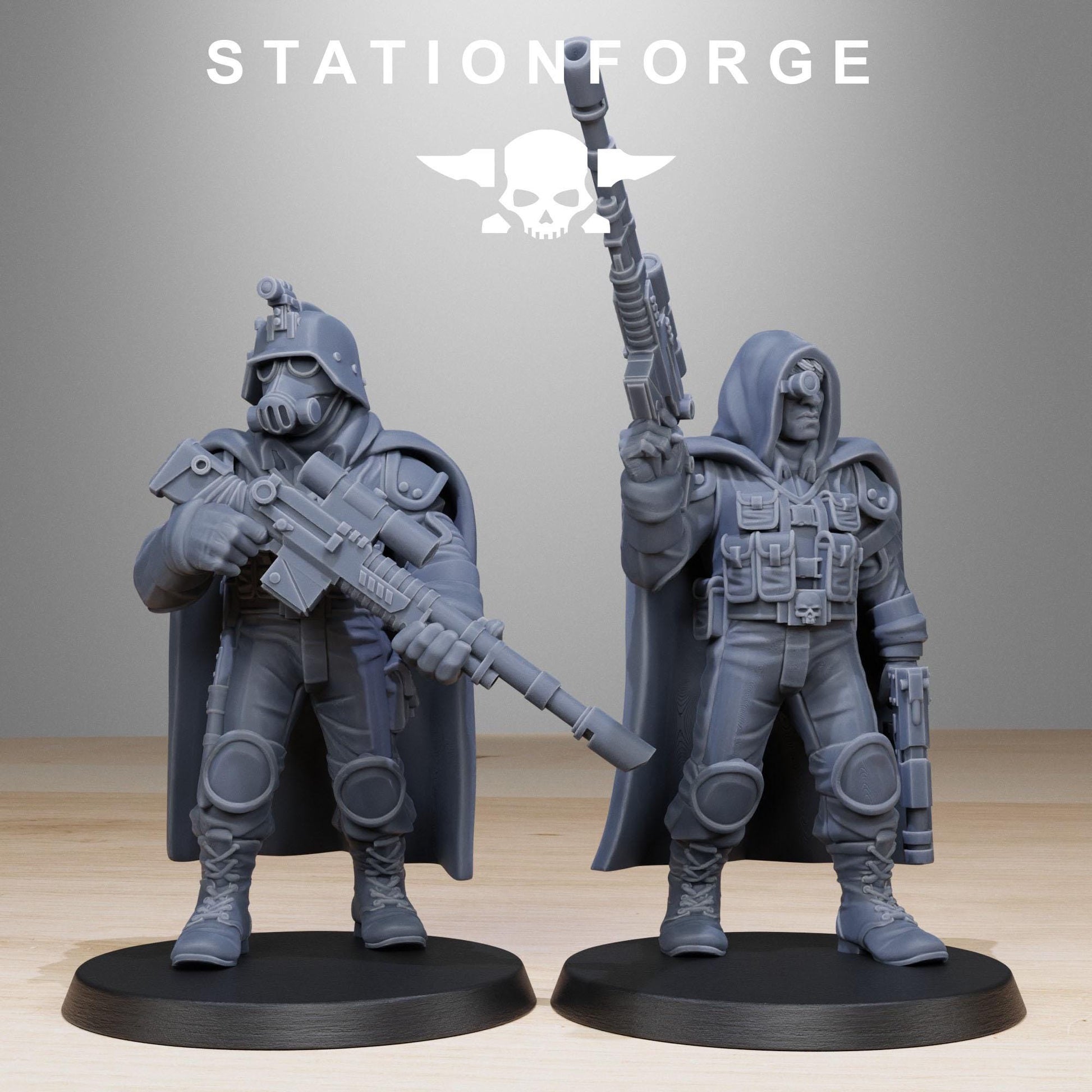 GrimGuard Snipers | Station Forge | Wargaming | Wargaming Miniatures | Grim Dark Future | Tabletop Sci-Fi Wargaming
