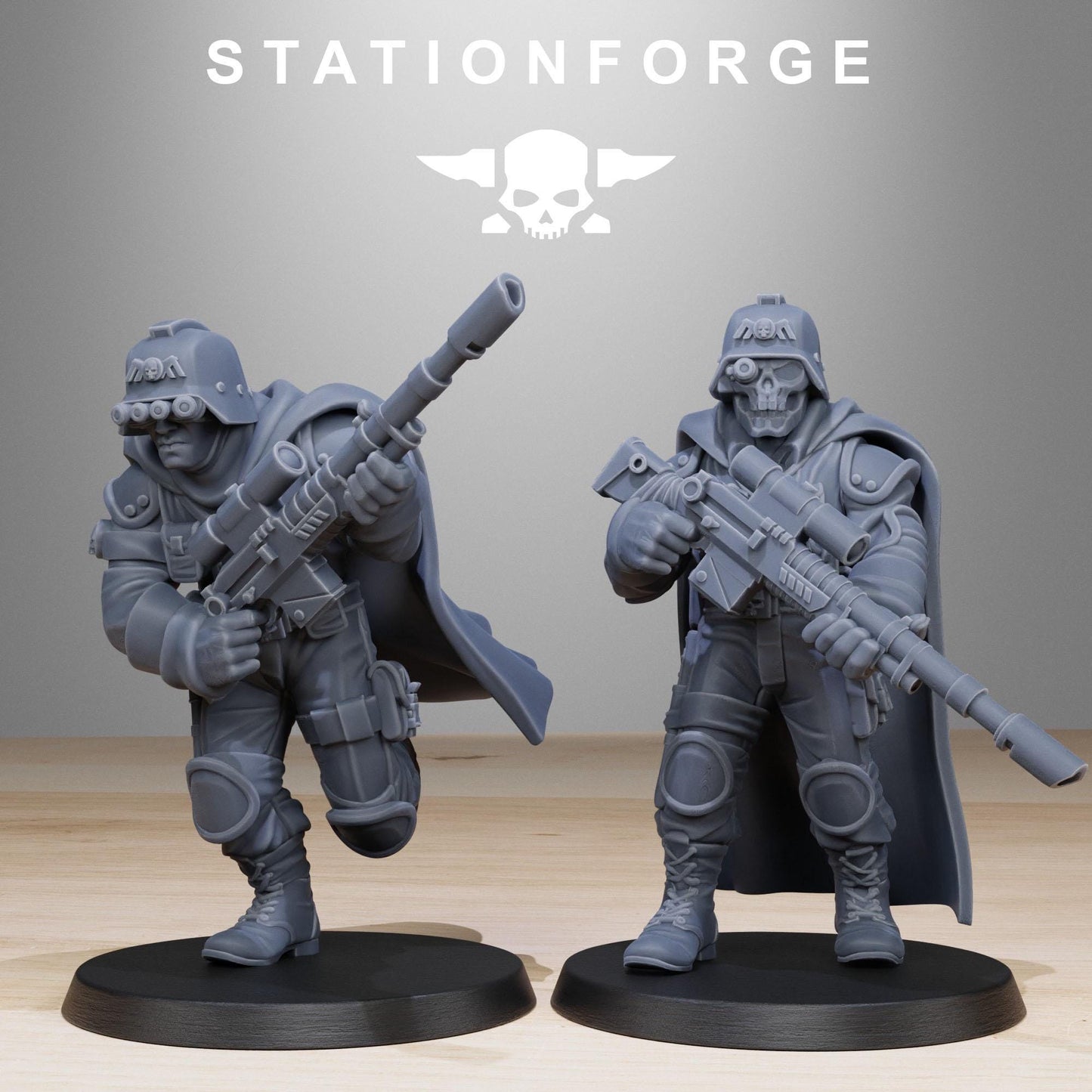GrimGuard Snipers | Station Forge | Wargaming | Wargaming Miniatures | Grim Dark Future | Tabletop Sci-Fi Wargaming
