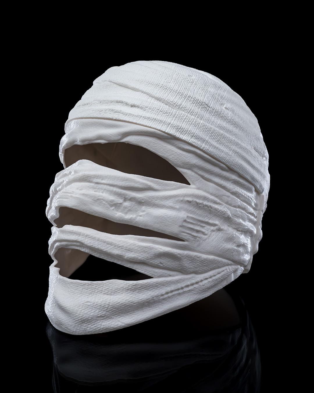 3D Printed Wrap Head Halloween Mask | Halloween Costume Accessory | Spooky Decorative Mask | 3 Sizes Available for Adults & Kids
