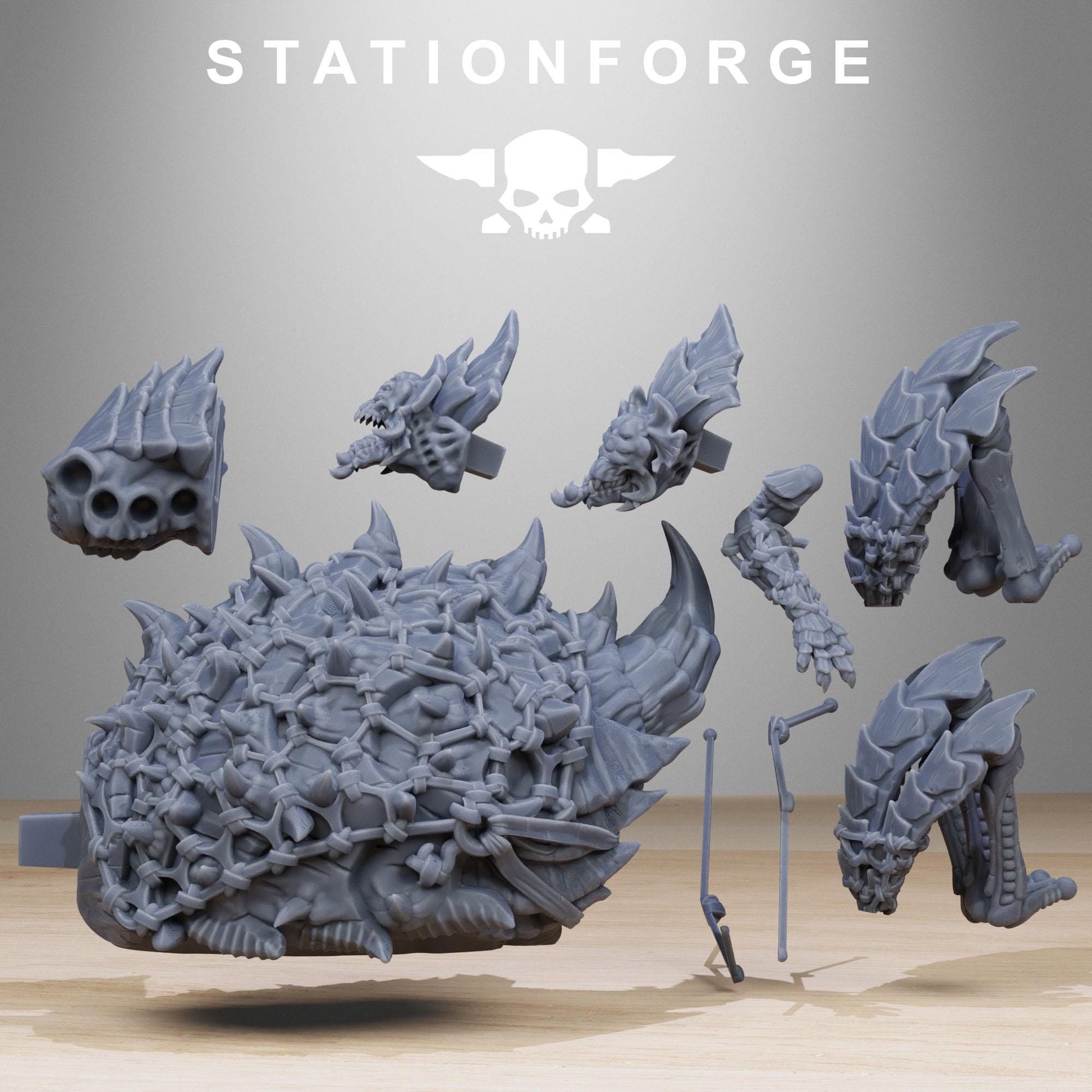 Vaskar Hunters & Xenarid Monster | Station Forge | Wargaming | Infantry |