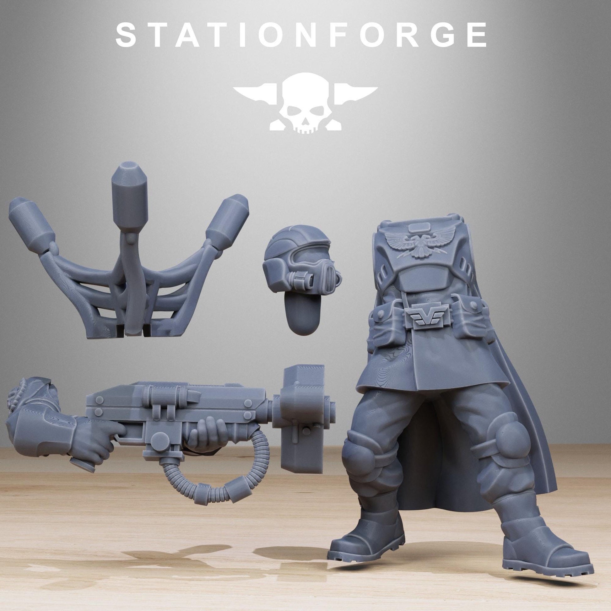 Vaskar Hunters & Xenarid Monster | Station Forge | Wargaming | Infantry |