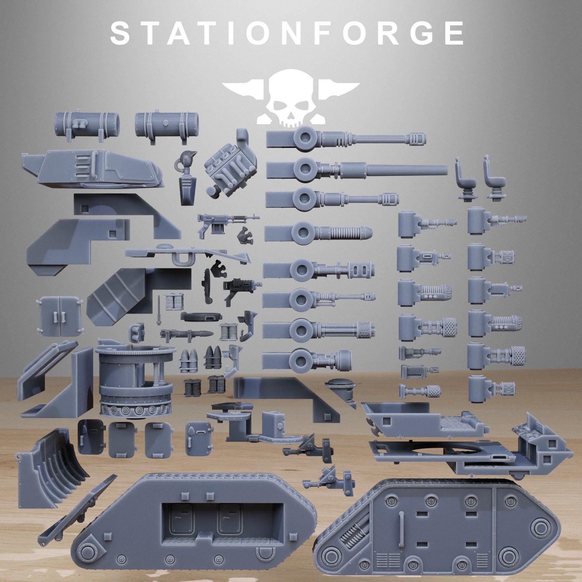 GrimGuard Battle Tank 2.0 with Interior | Station Forge | Wargaming