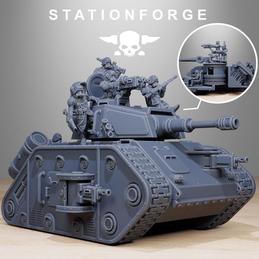 GrimGuard Battle Tank 2.0 with Interior | Station Forge | Wargaming