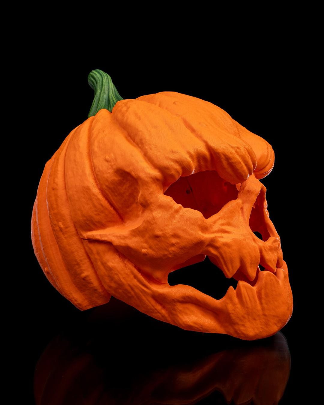3D Printed Pumpkin Head Mask | Halloween Costume Accessory | Spooky Decorative Mask | 3 Sizes Available for Adults & Kids