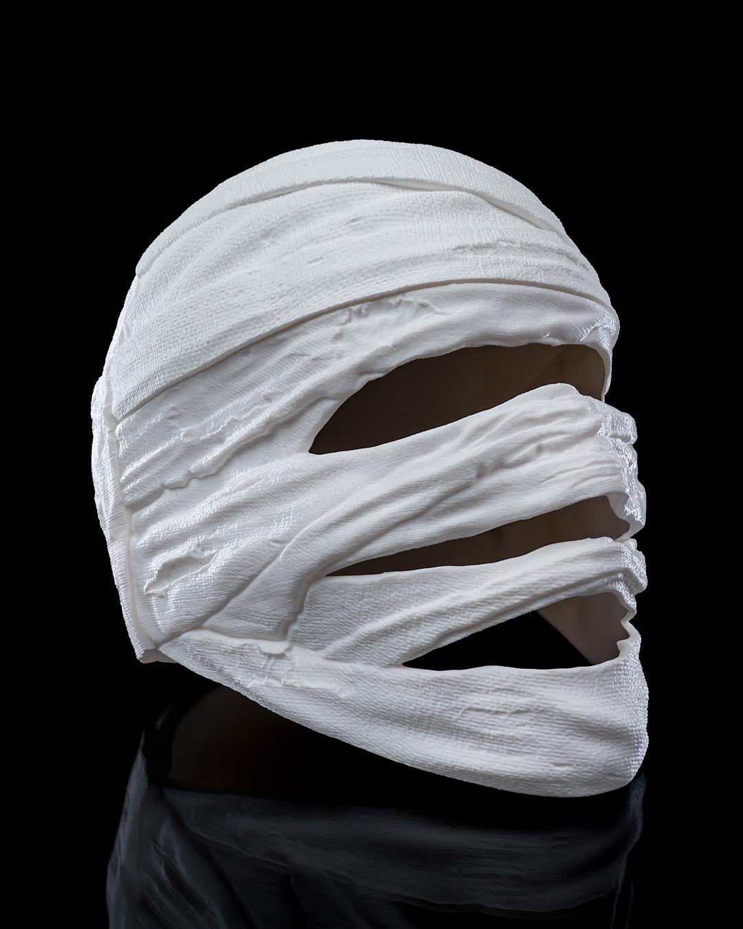 3D Printed Wrap Head Halloween Mask | Halloween Costume Accessory | Spooky Decorative Mask | 3 Sizes Available for Adults & Kids