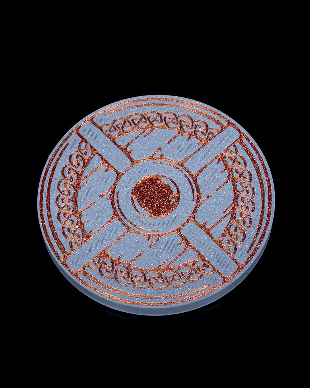 Dragons of the Coast Holder with Set of 6 Coasters – Fantasy-Themed Decor | Unique Dragon Gift for Home | Handcrafted Drink Coaster Set