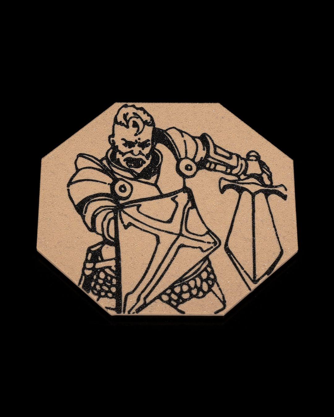 Tabletop RPG Coaster set of 6 Coasters – Fantasy-Themed Decor | Unique TTRPG Gift for Home | Handcrafted Drink Coaster Set Pick Your Class