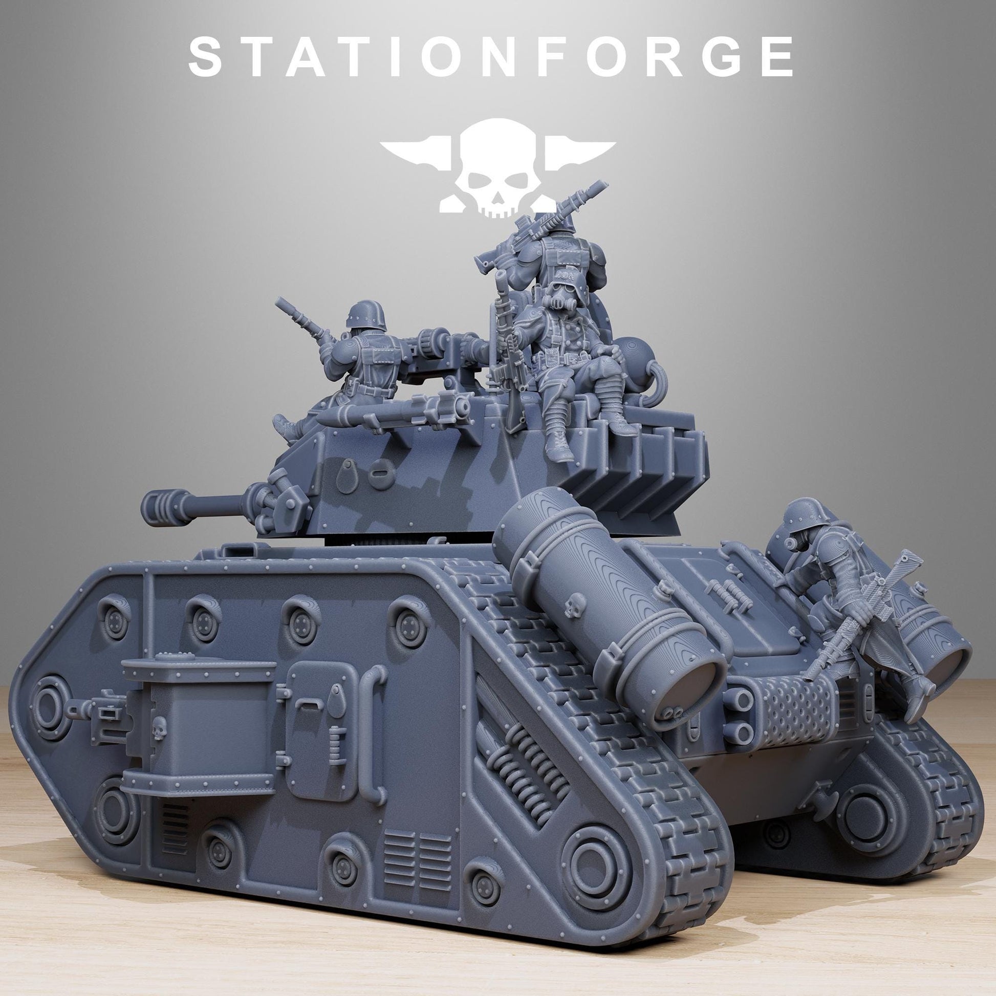 GrimGuard Battle Tank 2.0 with Interior | Station Forge | Wargaming