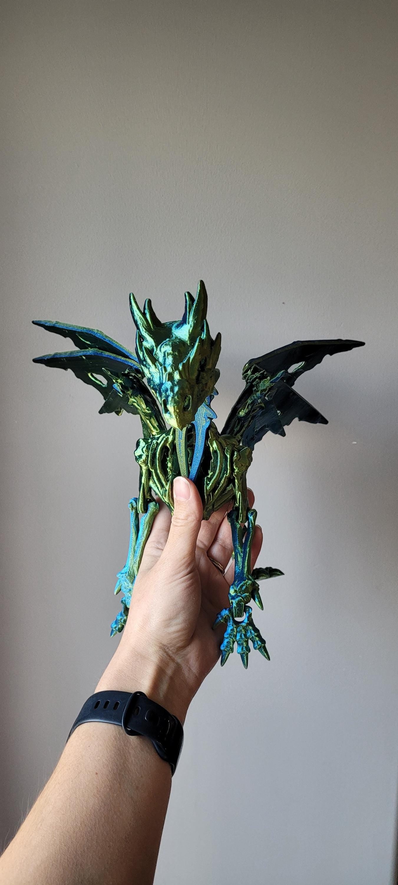 Wraith Wing Dragon | Articulated Dragon | Sensory Fidget Toy | Skeleton Dragon | Rainbow Dragons | Shiny Dragons | Dragon Lover Gift |