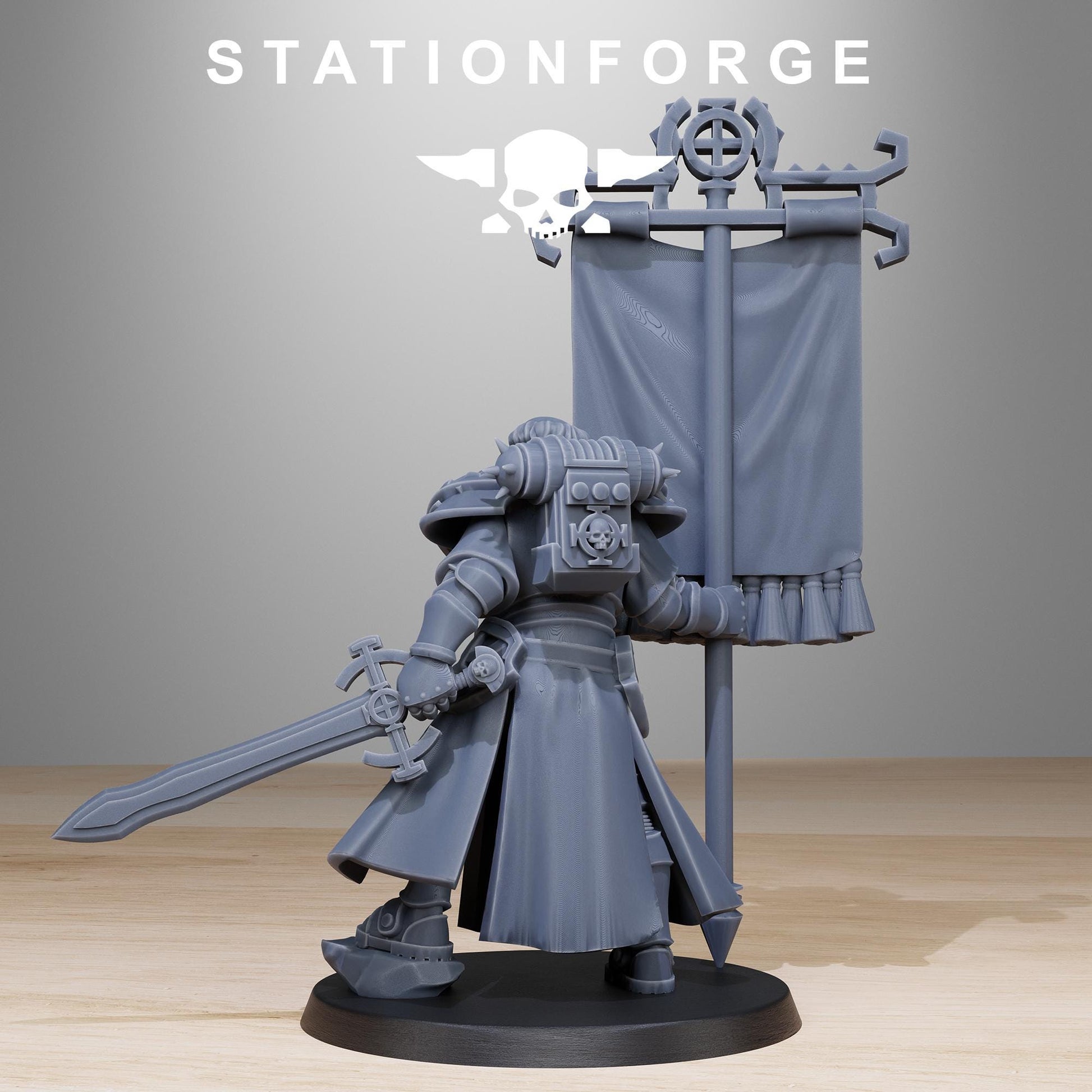 Vodalites Flag Bearer | Station Forge | Wargaming | Tabletop miniatures | Grim dark future wargames