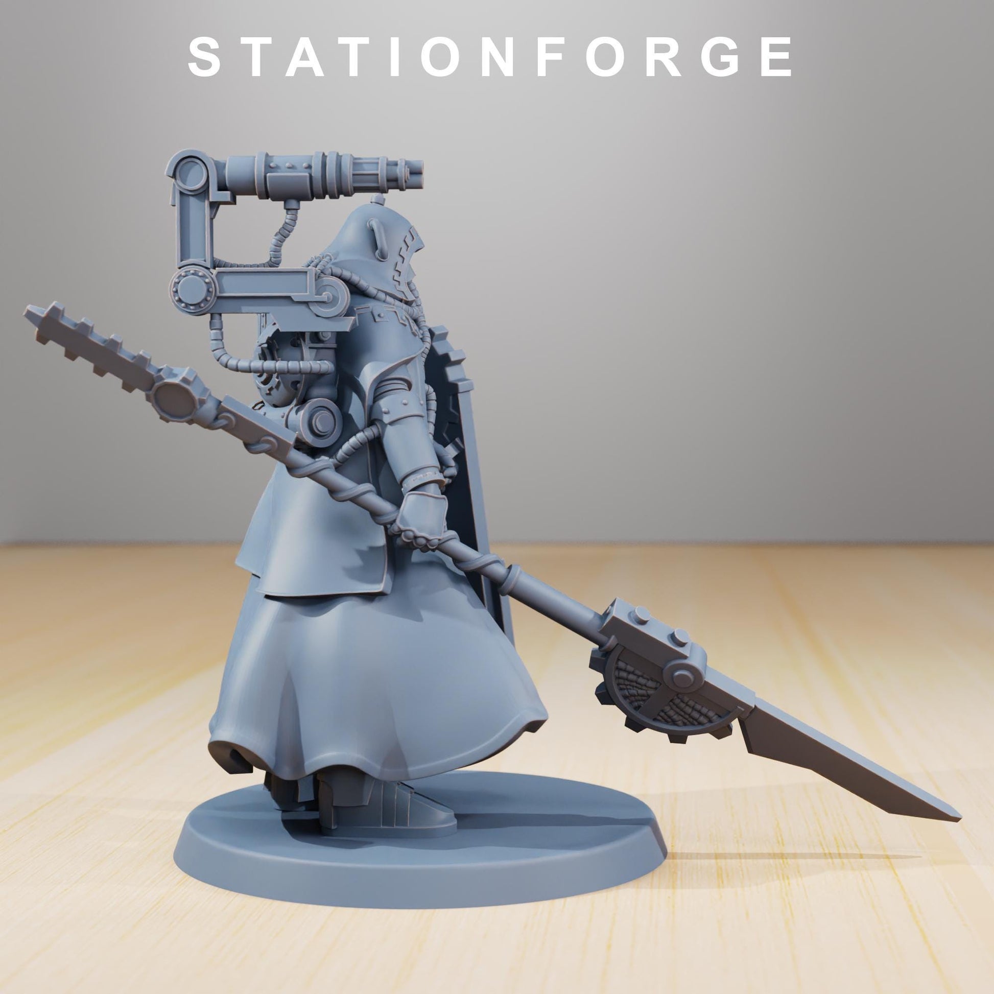 Scavenger Legionnaire | Station Forge | Wargaming Miniature | Grimdark Future | Sci-fi Commander of Robots | Scavenger Champion