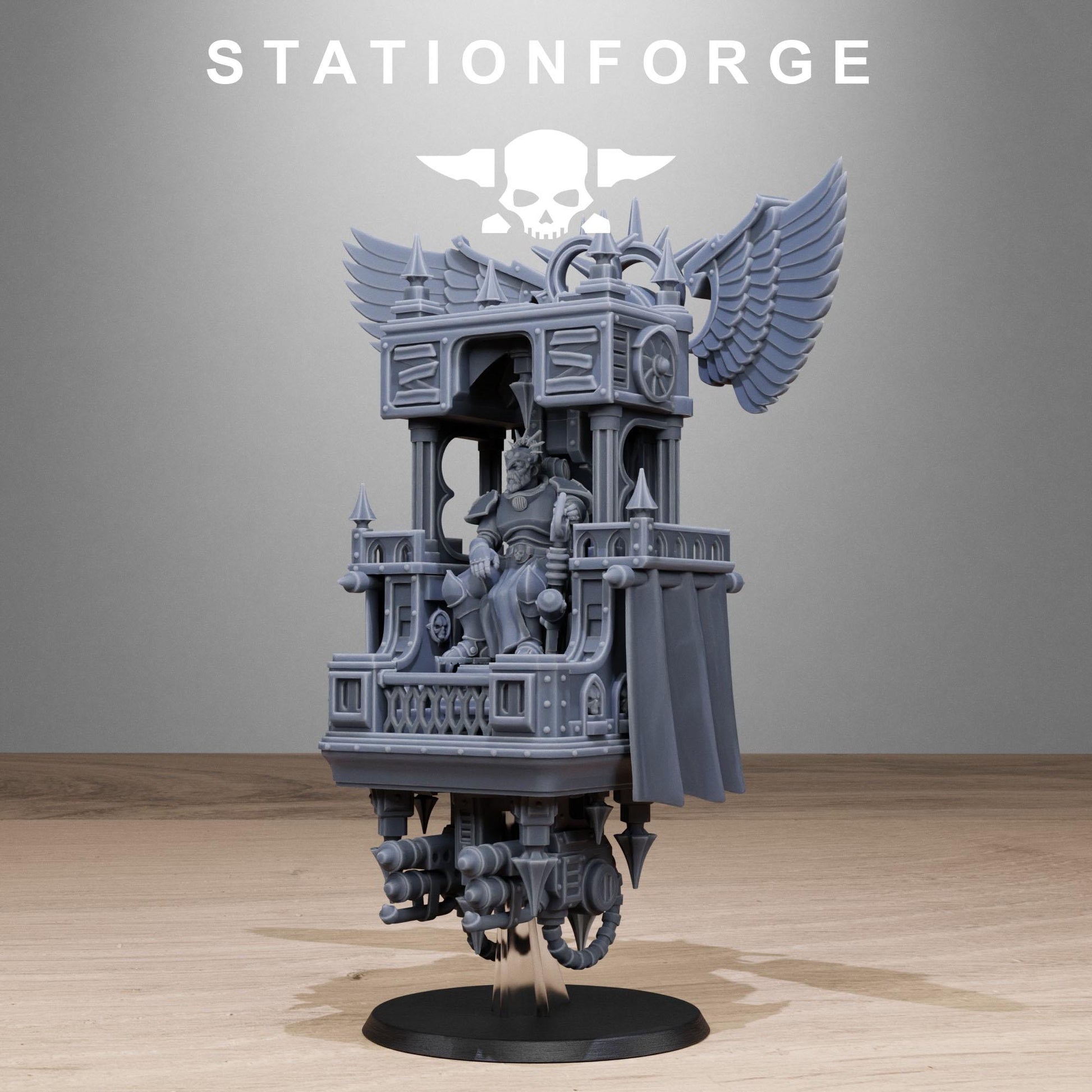 Vodalites Flying Throne | Station Forge | Wargaming | Tabletop miniatures | Grim dark future wargames