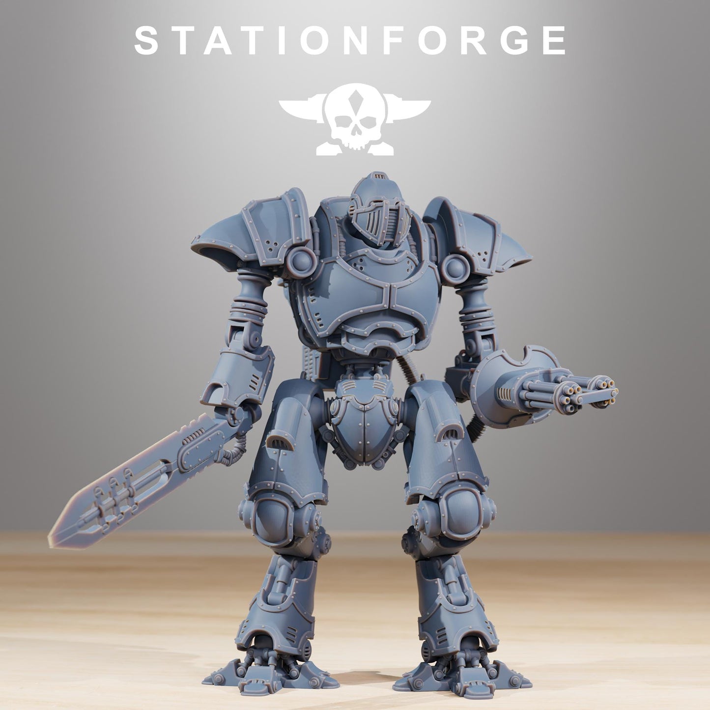 Scavenger Armageddon | Station Forge | Wargaming Miniature | Grimdark Future | Sci-fi Commander of Robots | Scavenger Champion