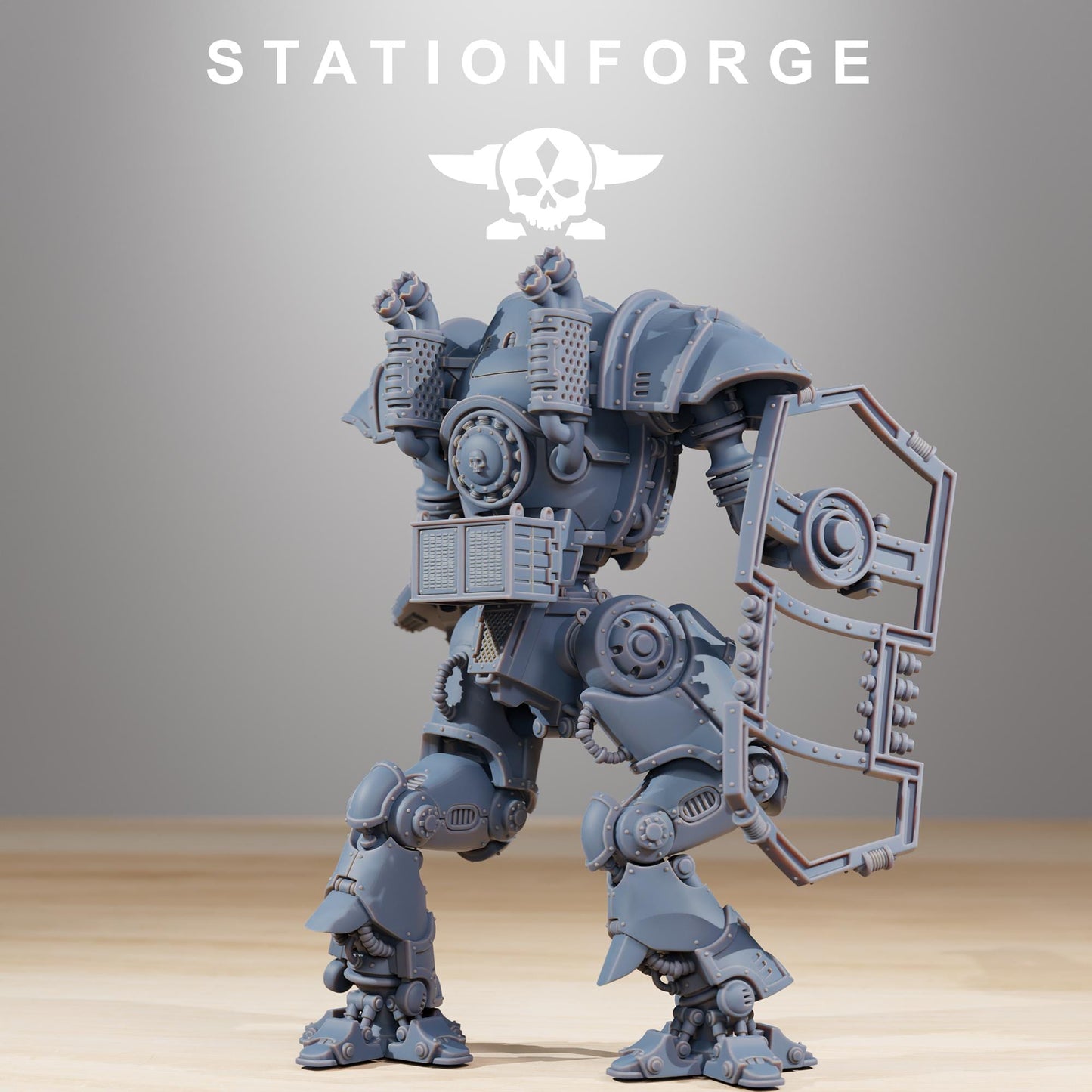 Scavenger Armageddon | Station Forge | Wargaming Miniature | Grimdark Future | Sci-fi Commander of Robots | Scavenger Champion