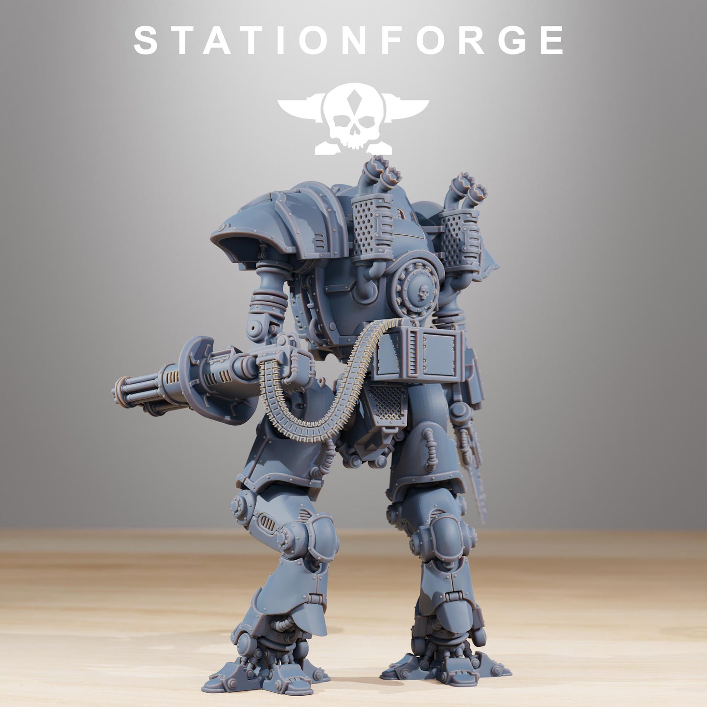 Scavenger Armageddon | Station Forge | Wargaming Miniature | Grimdark Future | Sci-fi Commander of Robots | Scavenger Champion