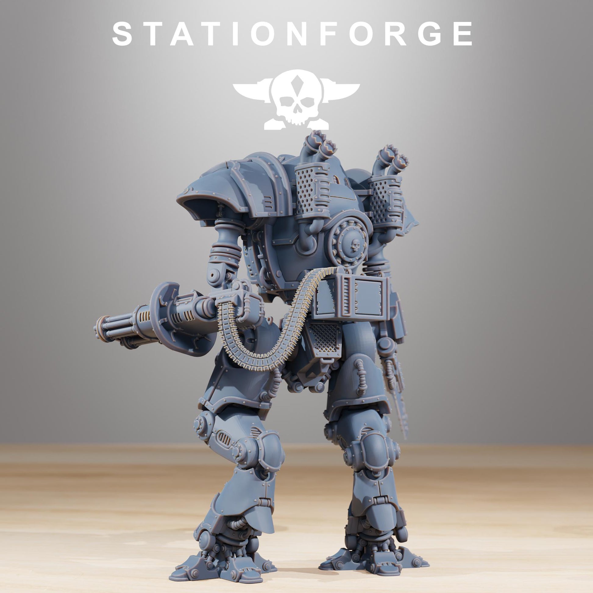 Scavenger Armageddon | Station Forge | Wargaming Miniature | Grimdark Future | Sci-fi Commander of Robots | Scavenger Champion