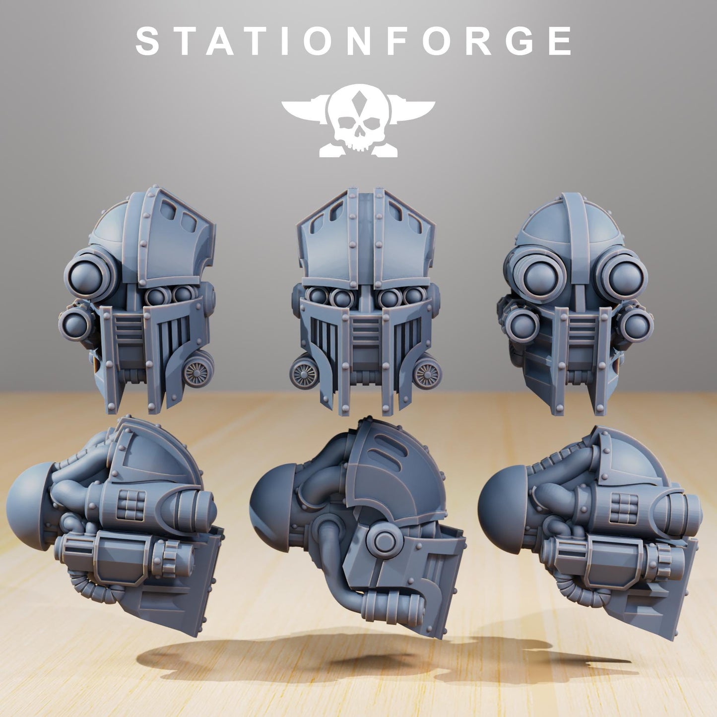 Scavenger Defender Mk1 | Station Forge | Wargaming Miniature | Grimdark Future | Sci-fi Commander of Robots | Scavenger Champion