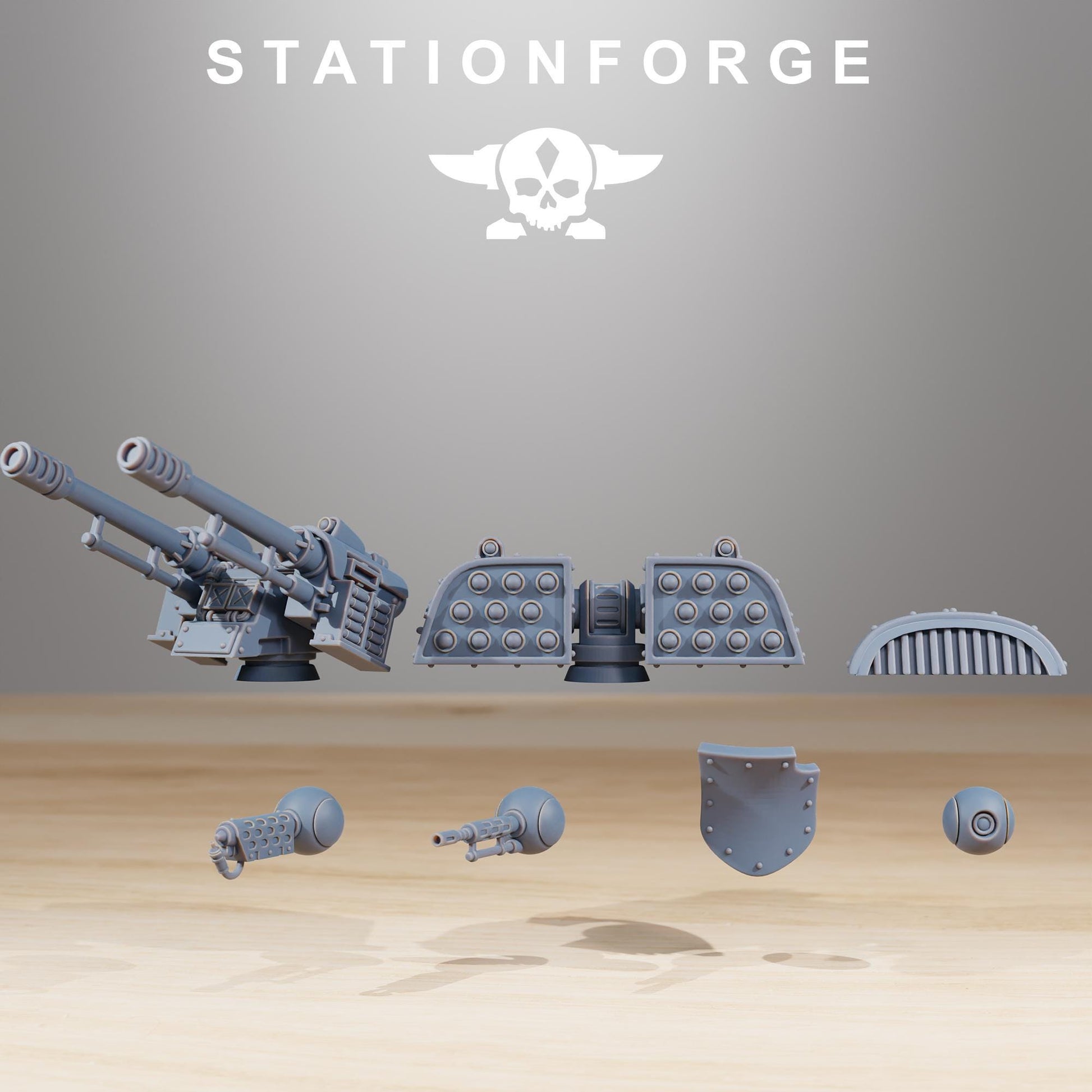Scavenger Defender Mk2 | Station Forge | Wargaming Miniature | Grimdark Future | Sci-fi Commander of Robots | Scavenger Champion