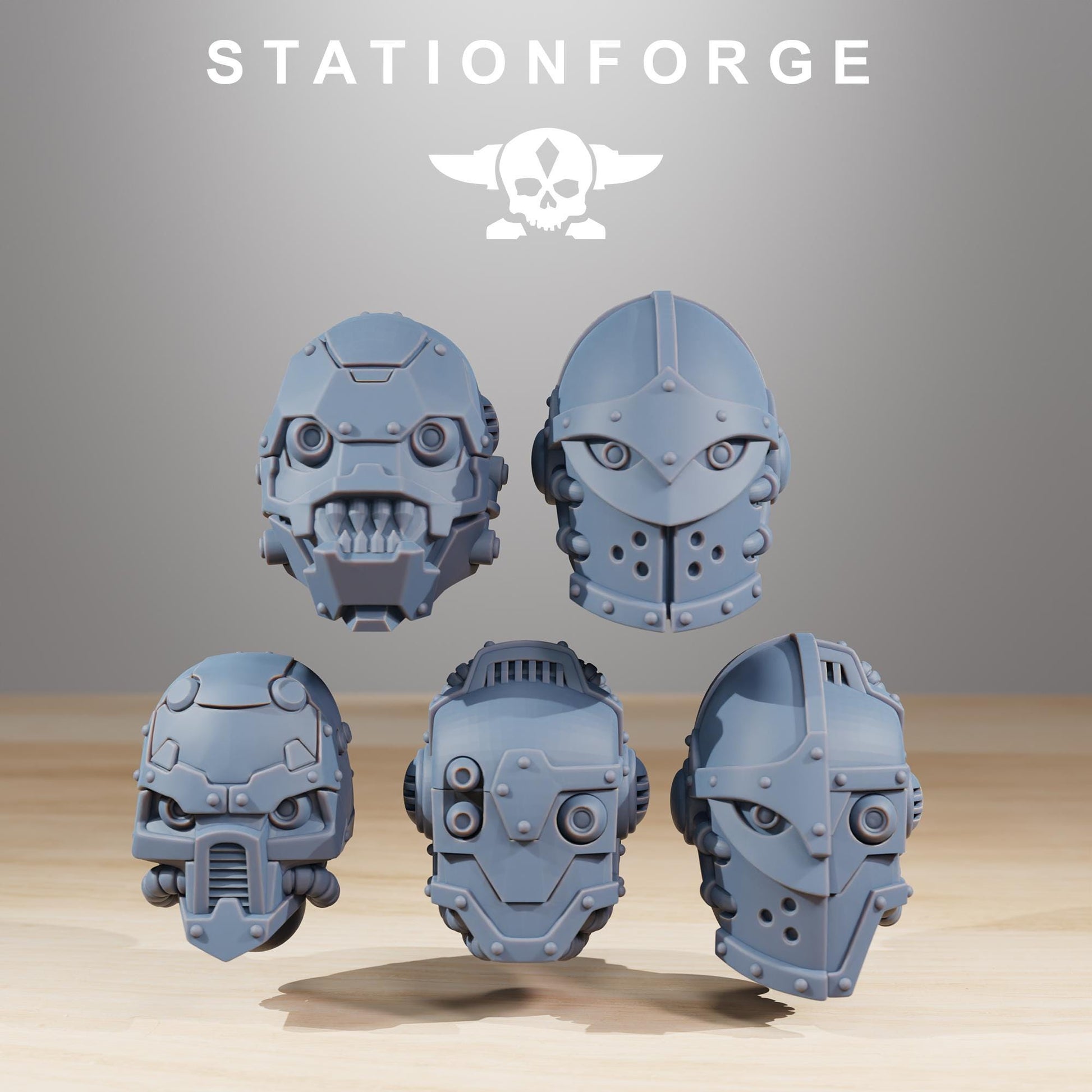 Scavenger Defender Mk2 | Station Forge | Wargaming Miniature | Grimdark Future | Sci-fi Commander of Robots | Scavenger Champion
