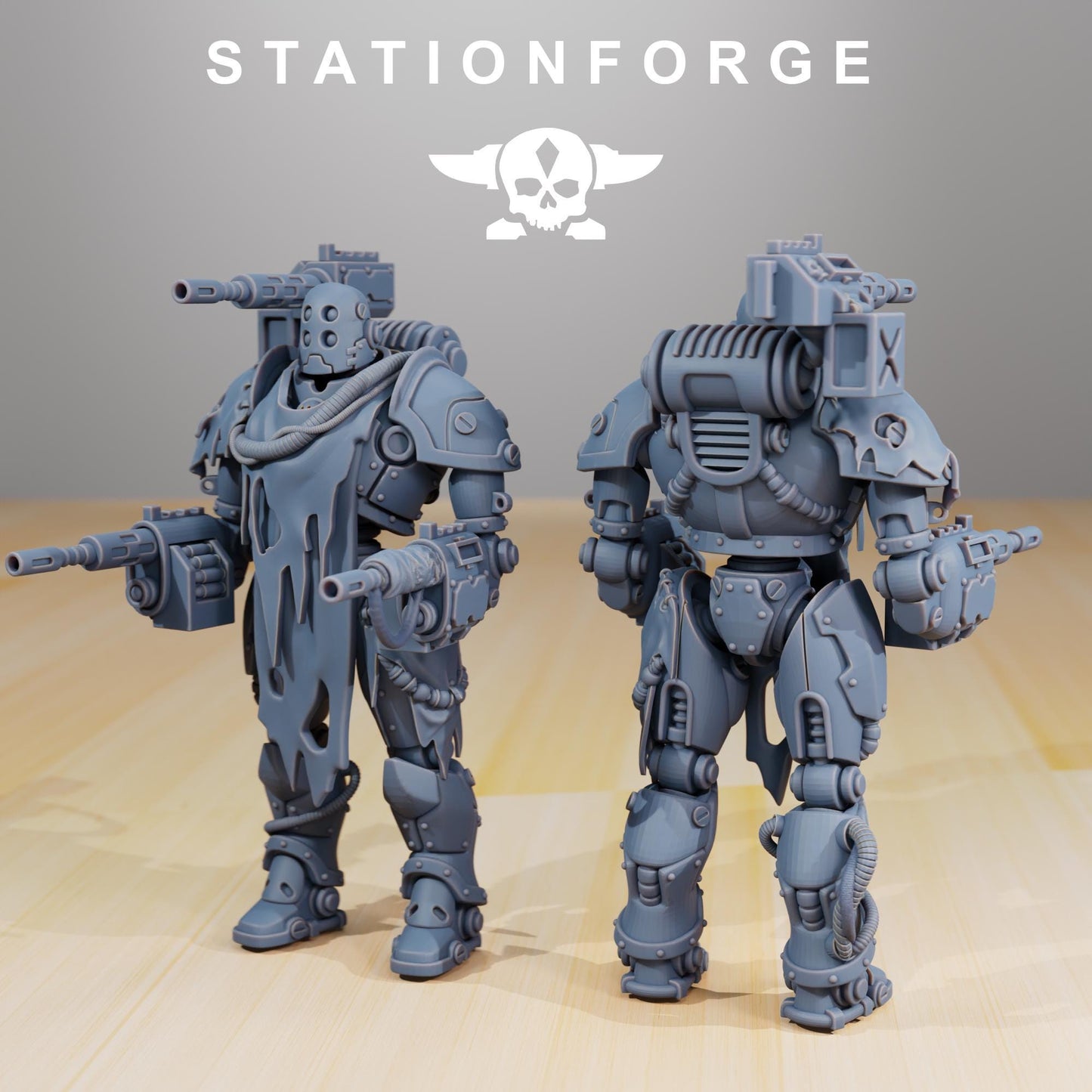 Scavenger Droitex Mk2 | Station Forge | Wargaming Miniature | Grimdark Future | Sci-fi Commander of Robots | Scavenger Champion