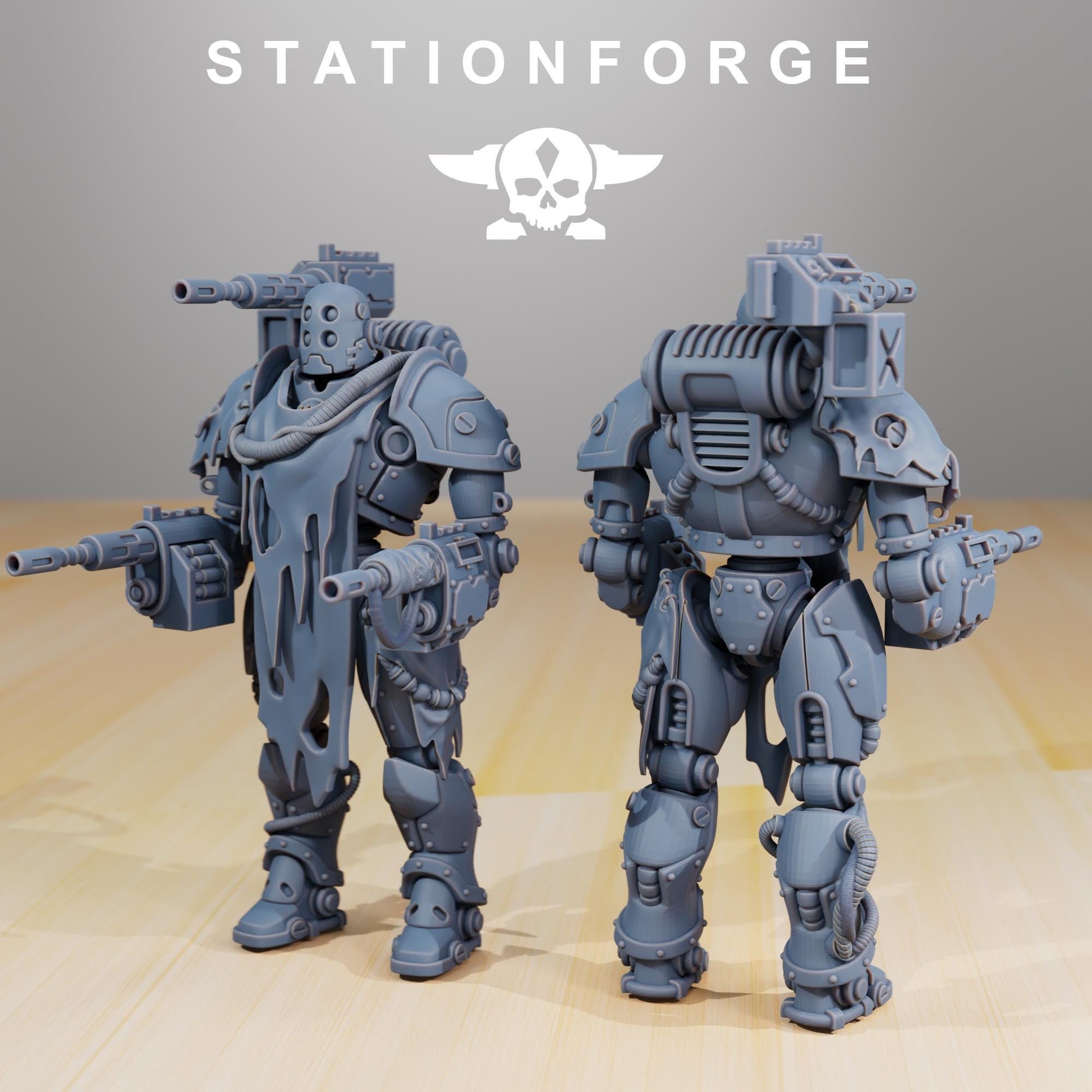 Scavenger Droitex Mk2 | Station Forge | Wargaming Miniature | Grimdark Future | Sci-fi Commander of Robots | Scavenger Champion