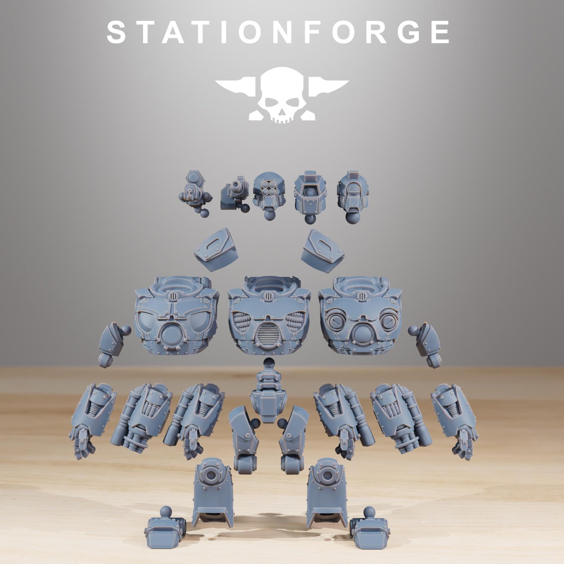 Scavenger Droitex Mk3 | Station Forge | Wargaming Miniature | Grimdark Future | Sci-fi Commander of Robots | Scavenger Champion