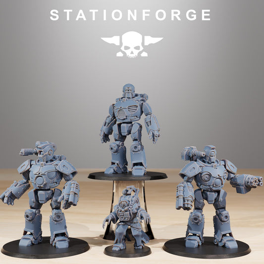Scavenger Droitex Mk3 | Station Forge | Wargaming Miniature | Grimdark Future | Sci-fi Commander of Robots | Scavenger Champion