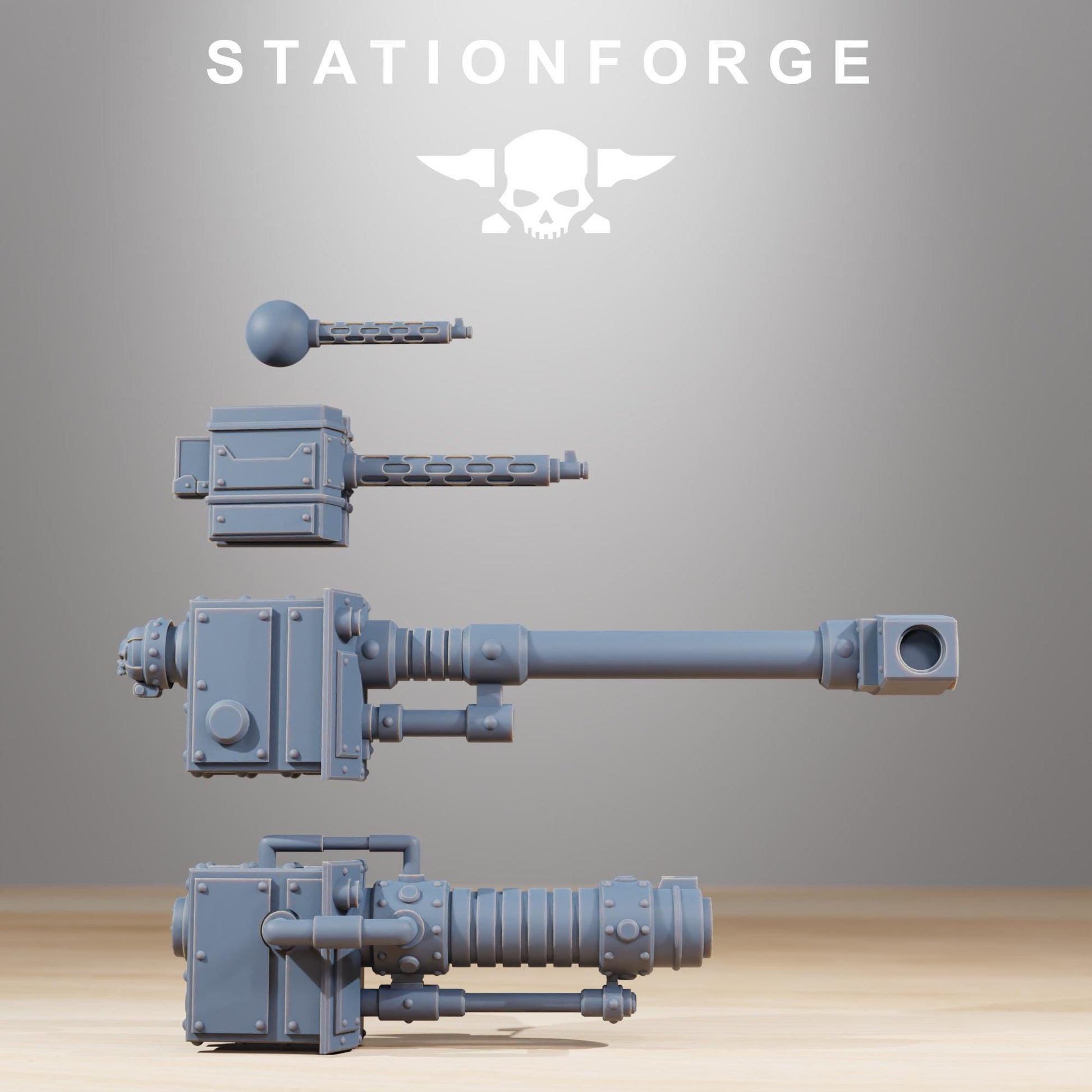 Scavenger Heavy Tank | Station Forge | Wargaming Miniature | Grimdark Future | Sci-fi Commander of Robots | Scavenger Champion