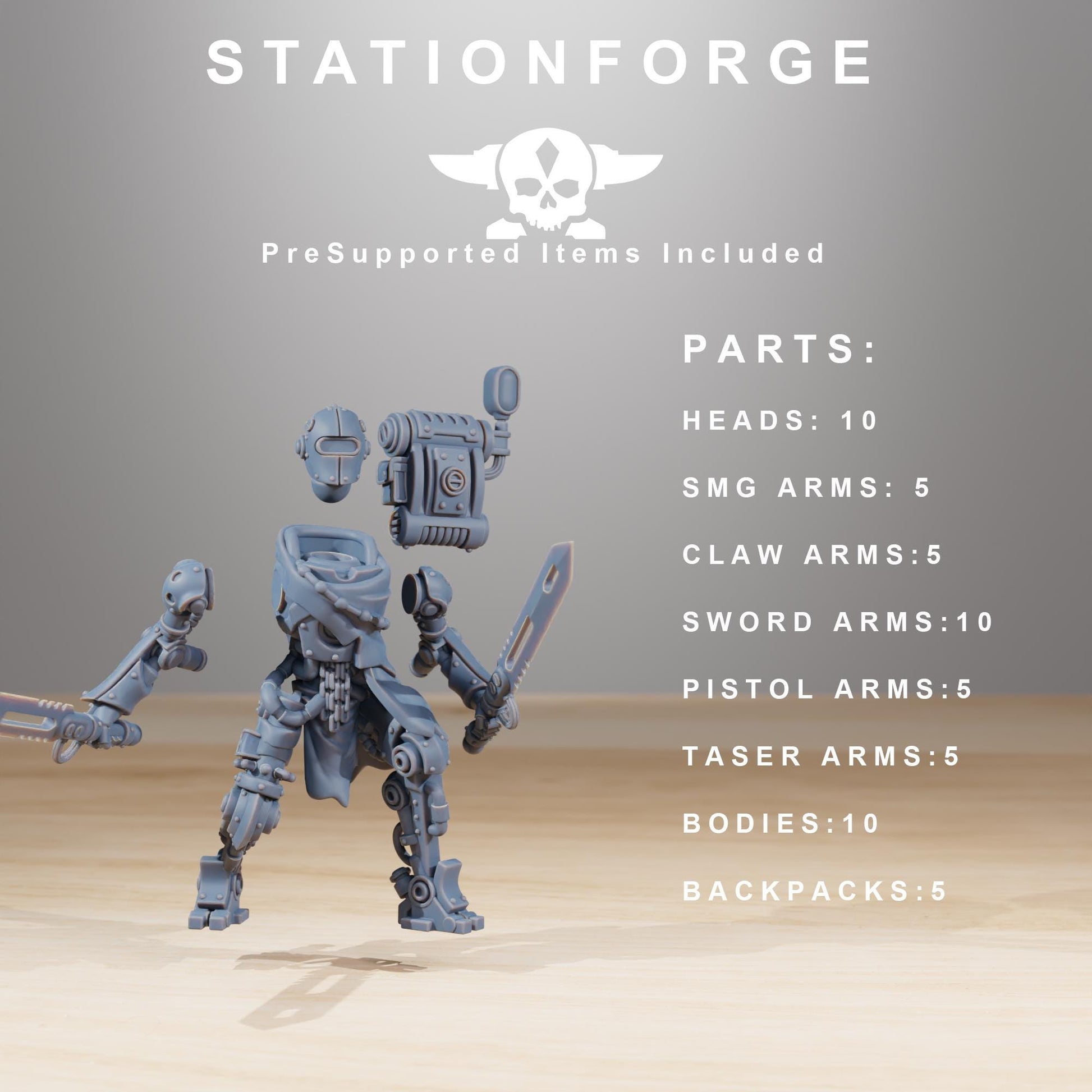 Scavenger Junkbots Builder Kit | Station Forge | Marines | Wargaming | Infantry | Soldiers