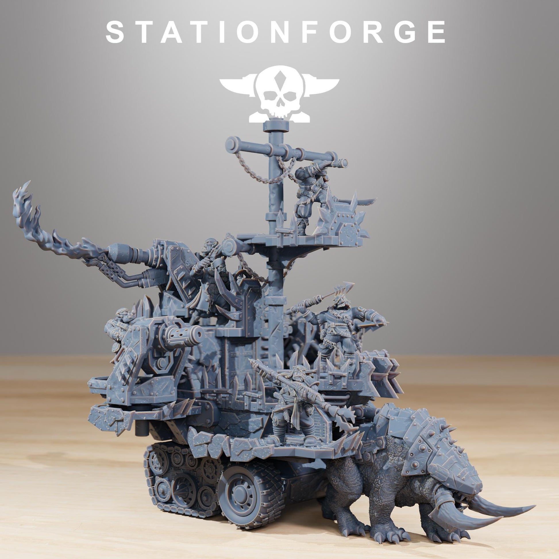 Orkaz Death Mounta | Orkaz | Orc | Grimdark Future | Sci Fi | Space | Table Top | Station Forge | tabletop Wargaming | High Quality Minis