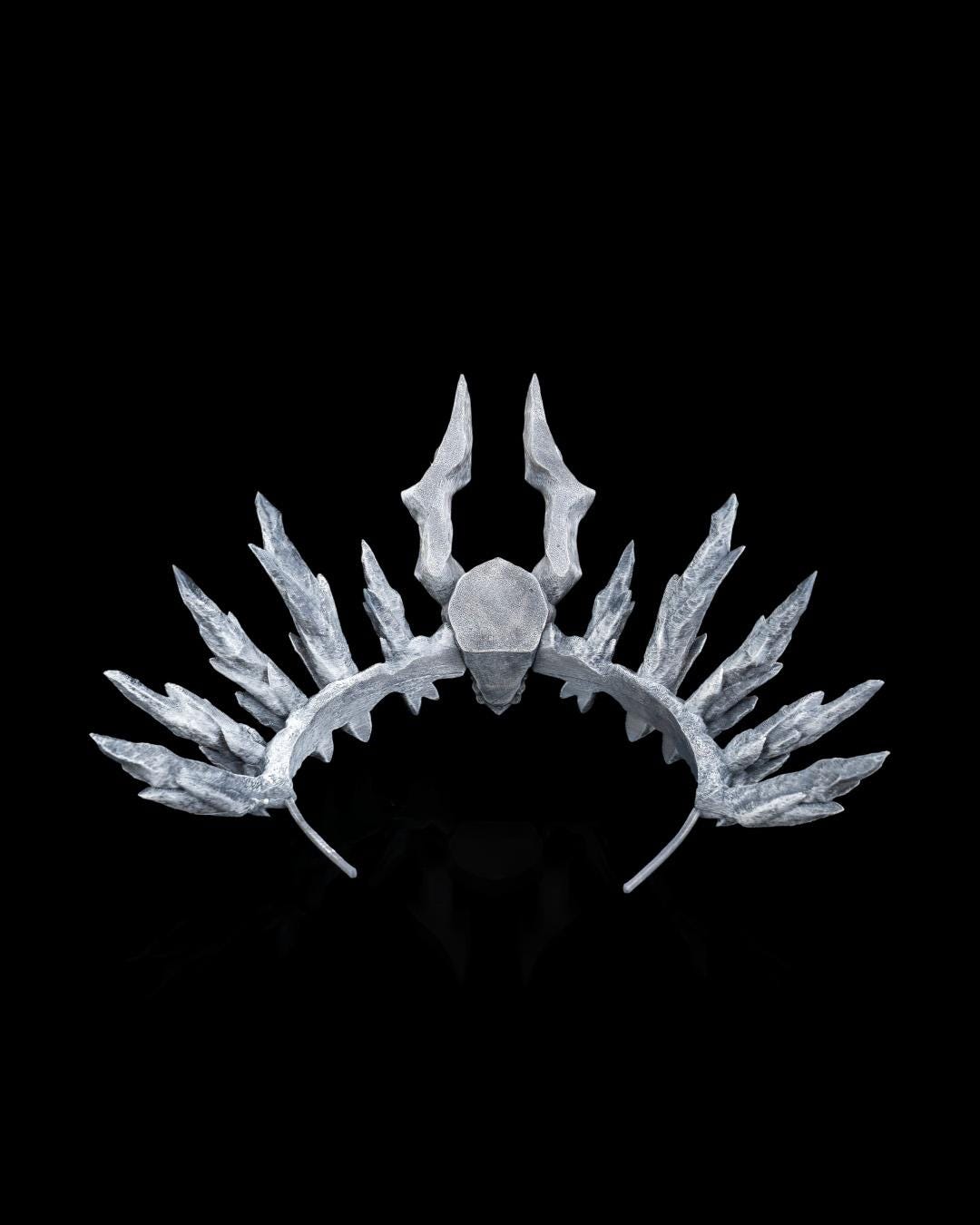 Dragon Heirs Crown | 3D Printed Cosplay Headpiece | Fantasy Crown for Cosplay & Costume | Dragonborn, Elf, or Medieval Fantasy