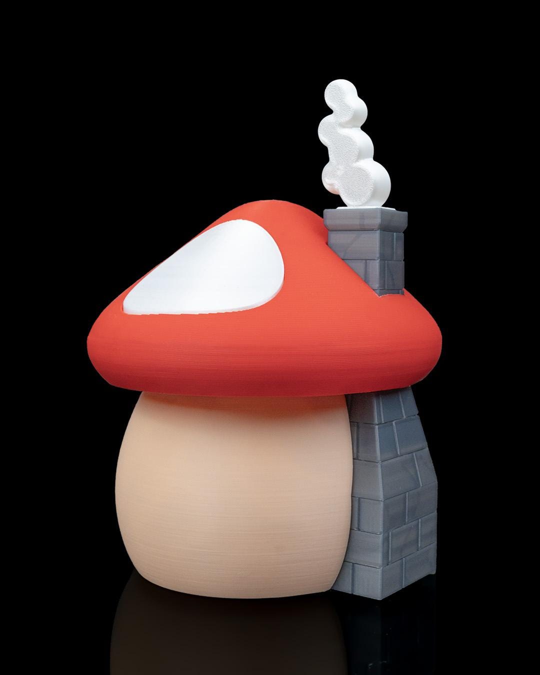 Magical Mushroom Fairy House | 3D Printed Fairy Cottage | Enchanted Mushroom Home | Fantasy Decor for Cosplay | Whimsical Home Accent