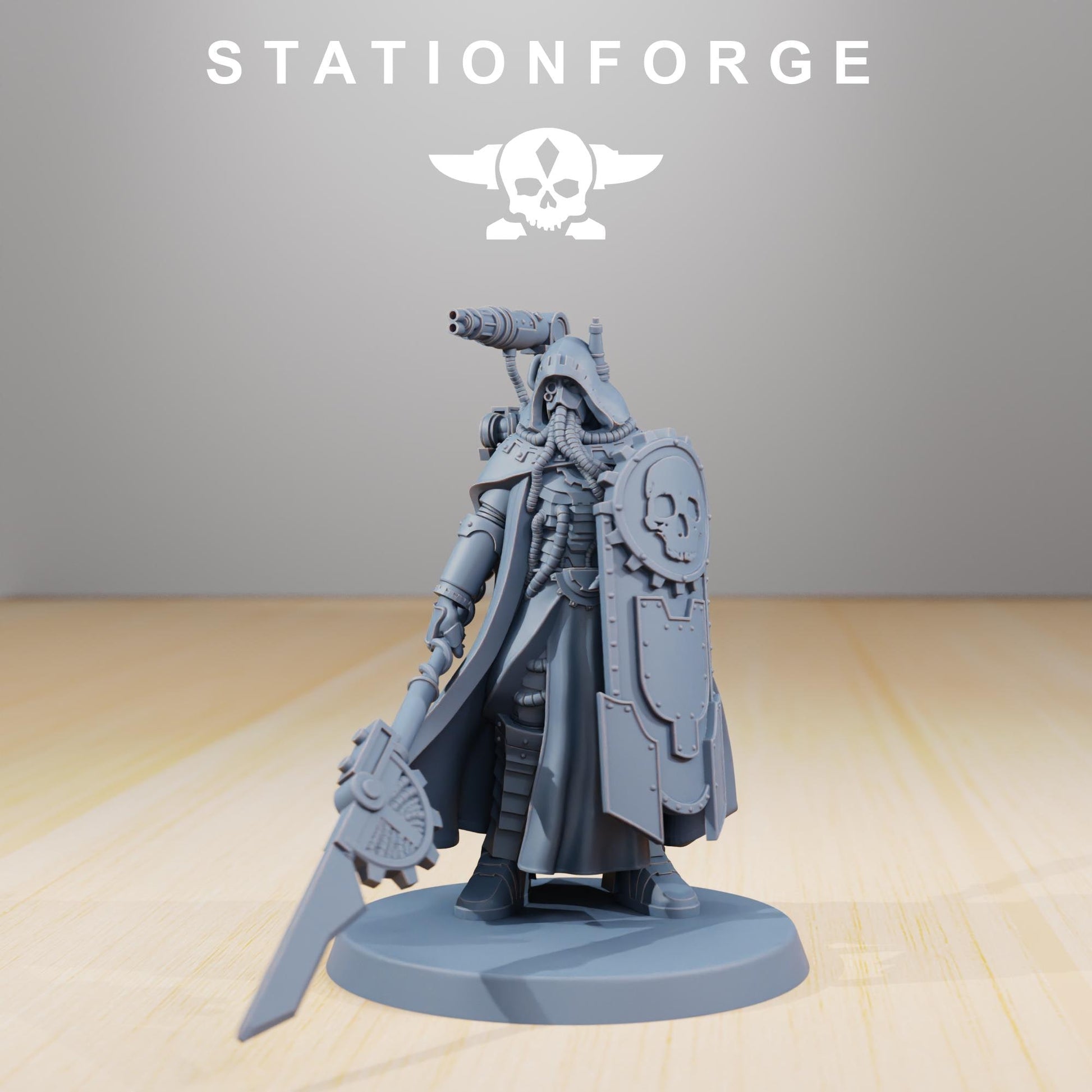 Scavenger Legionnaire | Station Forge | Wargaming Miniature | Grimdark Future | Sci-fi Commander of Robots | Scavenger Champion
