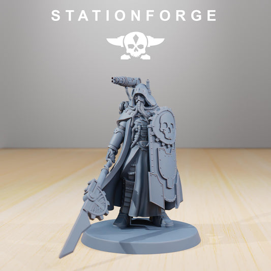 Scavenger Legionnaire | Station Forge | Wargaming Miniature | Grimdark Future | Sci-fi Commander of Robots | Scavenger Champion