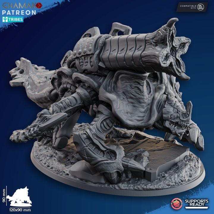 Plasmatic Hulk | Ghamak Cosmic Devourer | Wargaming | Alien Swarm Proxies | Alien Hive | Xenomorph Grimdark Devourer |