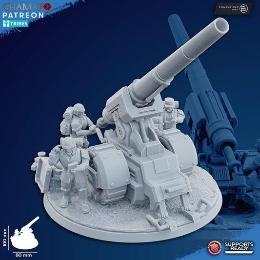 Freedom Guard Artillery | Ghamak | 3D Printed | 28mm | Wargaming | One Page Rules | Artillery Team