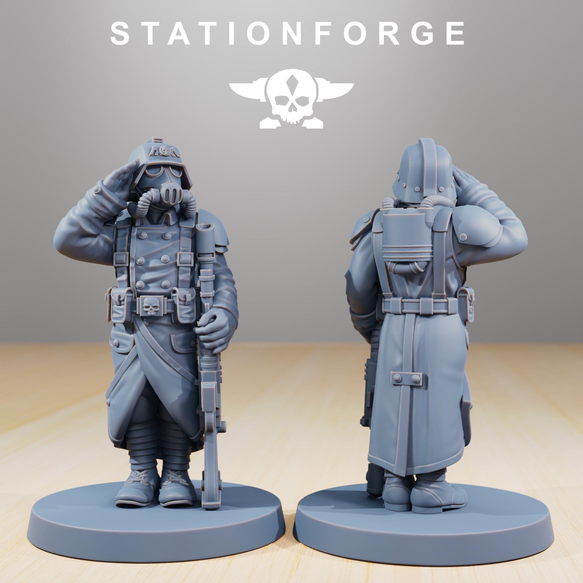 GrimGuard Marching Poses | Station Forge | Marines | Wargaming | Infantry | Soldiers