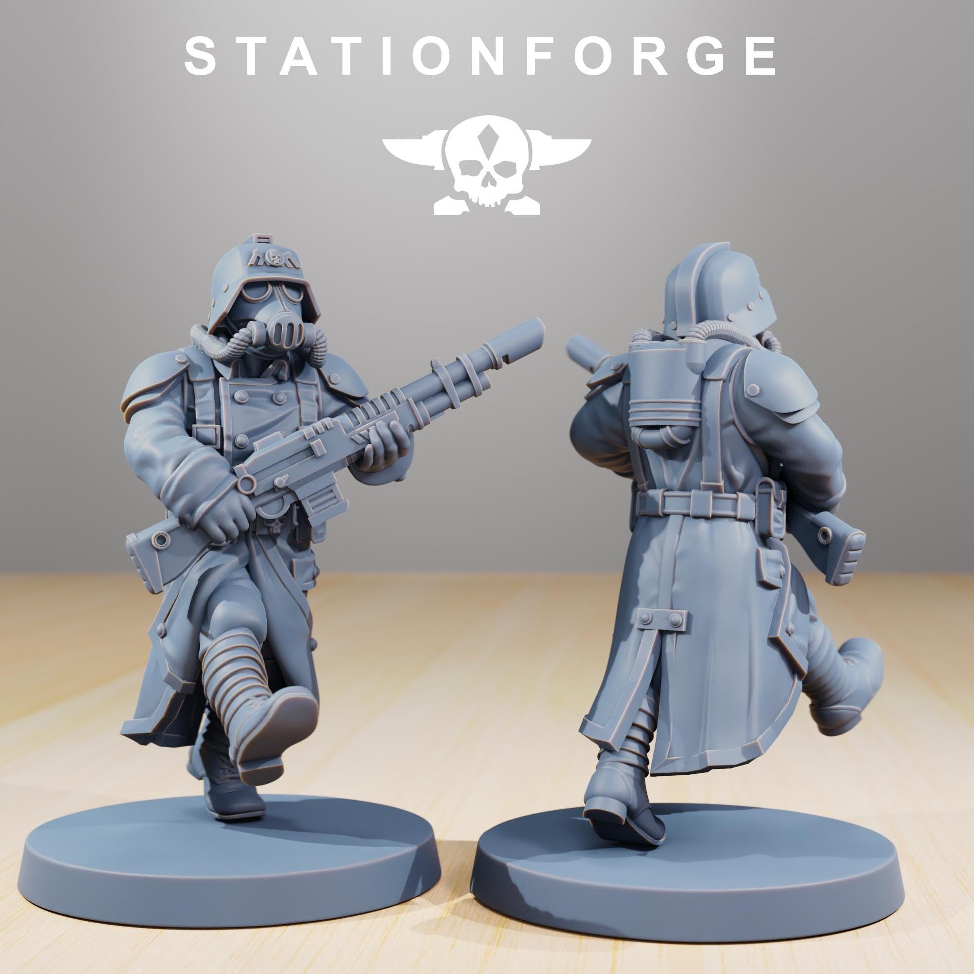 GrimGuard Marching Poses | Station Forge | Marines | Wargaming | Infantry | Soldiers