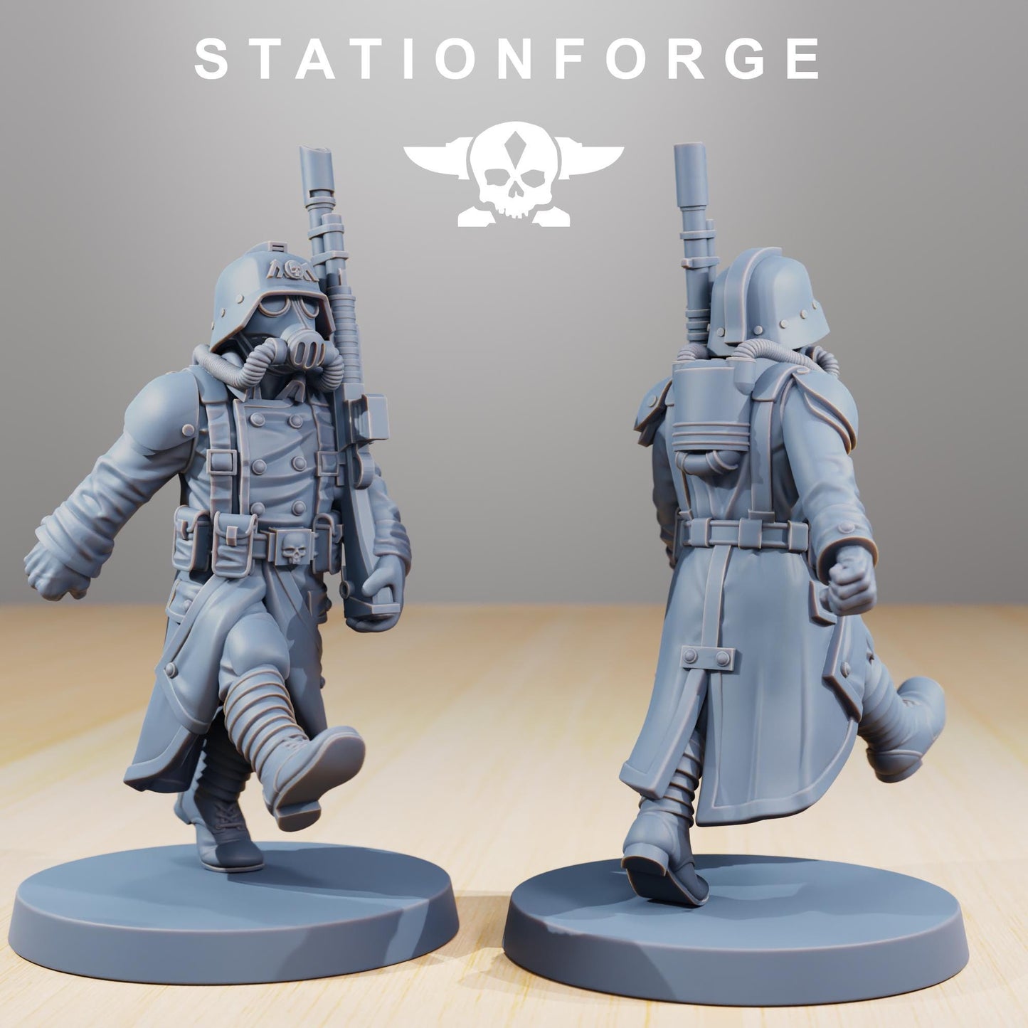 GrimGuard Marching Poses | Station Forge | Marines | Wargaming | Infantry | Soldiers